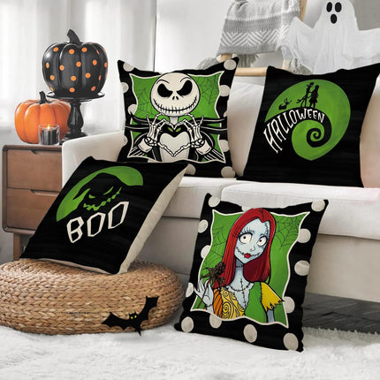 Halloween Decorative Throw Pillow Covers 18 X 18 Set of 4