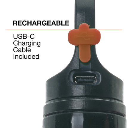250-Lumen Rechargeable Camping Lantern with Flashlight