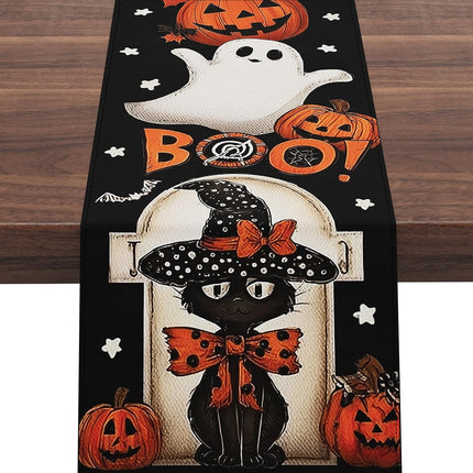 Table Runner for Halloween,72 Inches Pumpkin Table Decoration