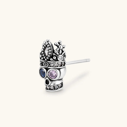 Crowned Skull Stud