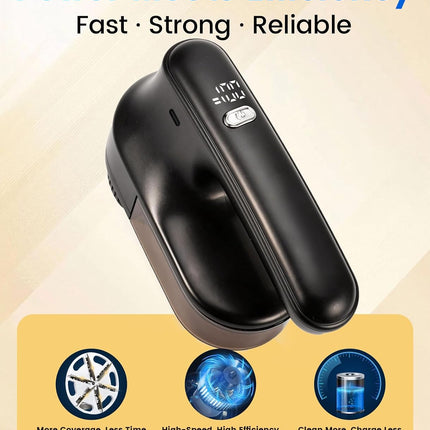 Fabric Shaver for Clothing，Rechargeable Lint Shaver with 2.7In Large Shaving Head, 6-Leaf Blades & LED Display,2-Speed Sweater Shavers to Remove Pilling from Clothes, Furniture, Sofa, Blanket