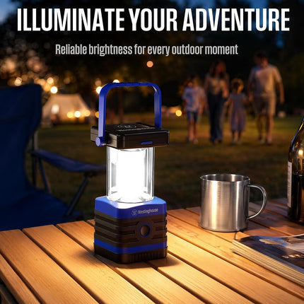 Solar Rechargeable Camping Lantern, 1000 Lumen LED Lantern, 5 Lighting Modes, IPX4 Water Resistant for Camping and Hiking
