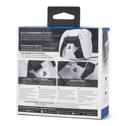 Solo Charging Station for Dualsense Wireless Controllers, White - PS5