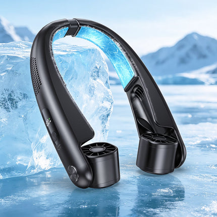 Portable Neck Fan, 5-Speed Adjustable Airflow Direction, 8000Mah Rechargeable, Wearable Personal Air Cooler, Neck Air Conditioner, Summer Gifts for Dad Men Women Mom