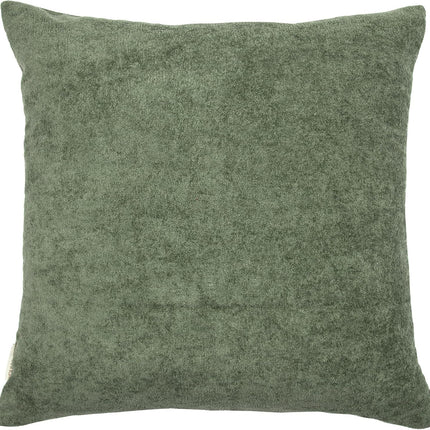 Cute Spotted Dog Christmas Pillow Covers 18X18, Embroidered Christmas Throw Pillow Covers Christmas Decorations Holiday Pillows for Home Couch, Green White/Black Velvet Cushion