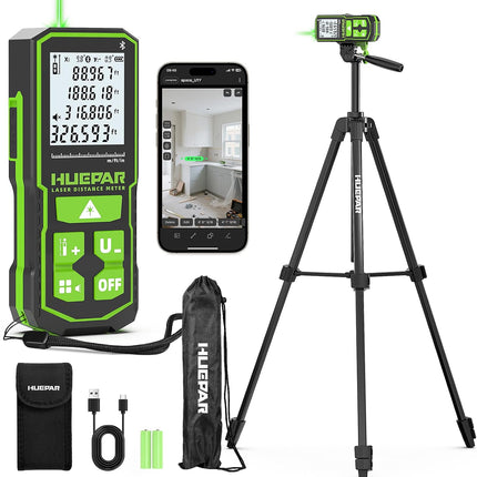 395FT Bluetooth Green Laser Measuring Tool S120-G-BT