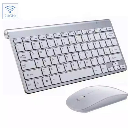 Mini Wireless Keyboard and Mouse Set Waterproof 2.4G for Mac Apple PC Computer