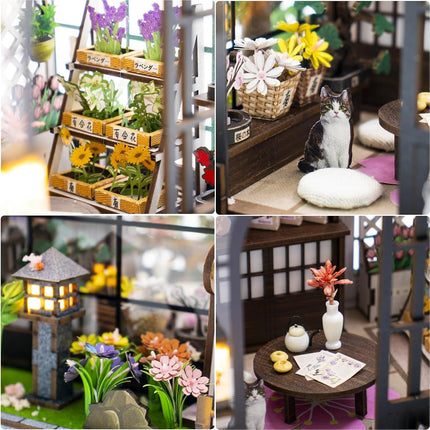 DIY Miniature House Kit, 3D Wooden Puzzle Book Nook Craft