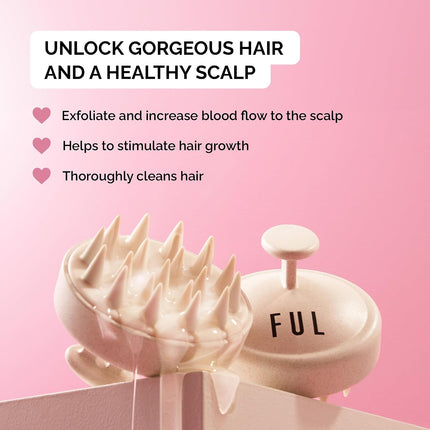 Silicone Scalp Massager Brush - Scalp Scrubber, Scalp Brush & Shampoo Brush