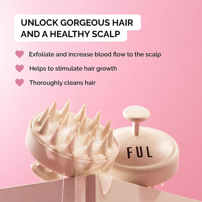 Silicone Scalp Massager Brush - Scalp Scrubber, Scalp Brush & Shampoo Brush
