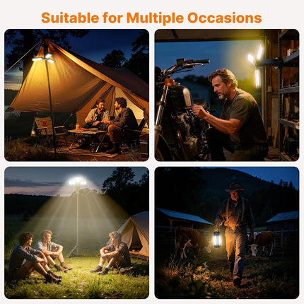 Camping Lights with Remote, 18000Mah Rechargeable Camping Lantern