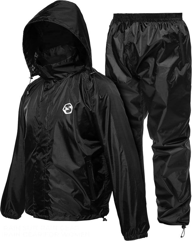 Waterproof Rain Suit – Durable Breathable Lightweight Rainwear for Men & Women Perfect for Motorcycle Golf Fishing