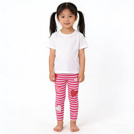Girls' Assorted Everyday Pull on Leggings, 4-Pack, Sizes 2T-7T