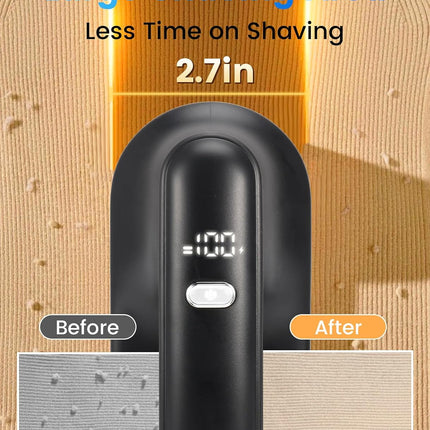 Fabric Shaver for Clothing，Rechargeable Lint Shaver with 2.7In Large Shaving Head, 6-Leaf Blades & LED Display,2-Speed Sweater Shavers to Remove Pilling from Clothes, Furniture, Sofa, Blanket