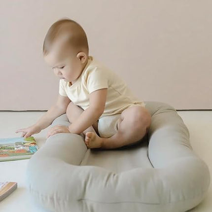 Baby Lounger Newborn 0-24 Months, Home and Travel Infant Cushion-Grey