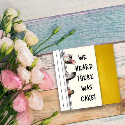 Funny Dog Birthday Cake Card for Him Her, Happy Birthday Card from Dog, Cute Birthday Cards for Dog Lovers, Dog Bady Card for Dog Mom Dog Dad Dog Friend, Birthday Card for Dog Owner