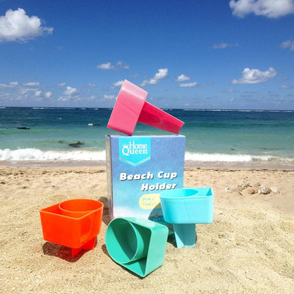 Beach Cup Holder, Keep Drinks Stable and Out of Sand, 4 Pack