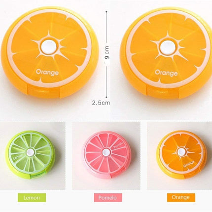 2PCS  Pill Cases Weekly Pill Organizer 7 Day Pill Box with 1Pcs Felt Storage Pouch Small Cute Pill Container