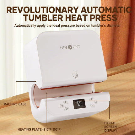 Auto Tumber Heat Press + Mini Heat Press + 150 Sheets Sublimation Paper 8.5X11 + Heat Resistant Gloves + Heat Tape