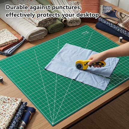 Self Healing Cutting Mat: 24 X 36 Inch Large Double Sided 5-Layer Gridded PVC Cut Mat for Sewing & Quilting & Scrapbooking & Arts and Crafts Projects (Green/Black)…