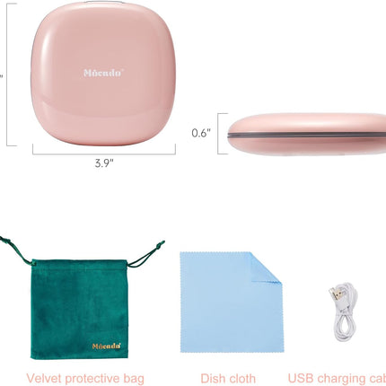 Compact Mirror with Light-4 Inches Compact 1X/10X Magnifying Mirror