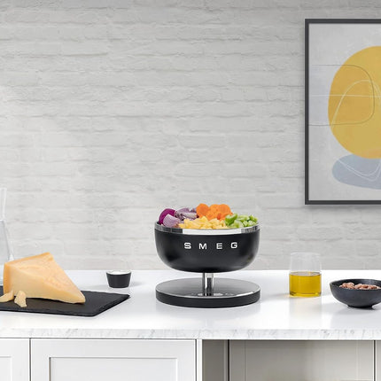 SMEG Contemporary Digital Kitchen Scale with Removable Bowl (Black)