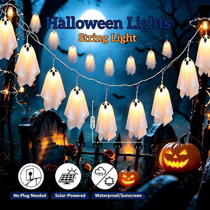 Halloween Decorations Outdoor, Solar Ghost Halloween Decor Lights