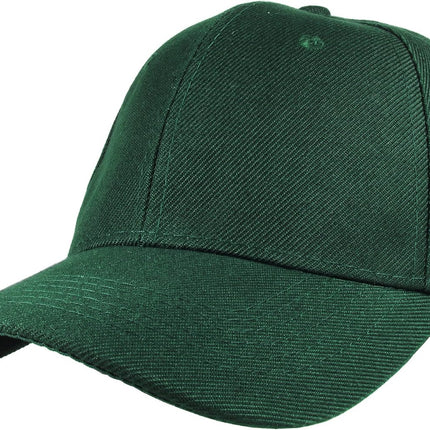 Plain Baseball Cap Adjustable Back Strap 3 PC