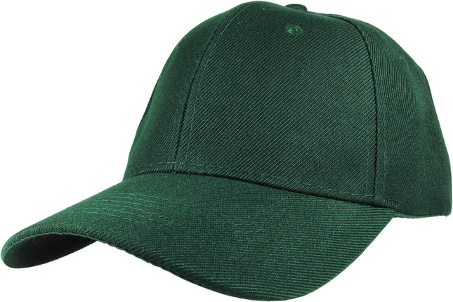 Plain Baseball Cap Adjustable Back Strap 3 PC