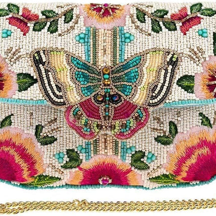 Dream Chaser Beaded Butterfly Crossbody Phone Bag