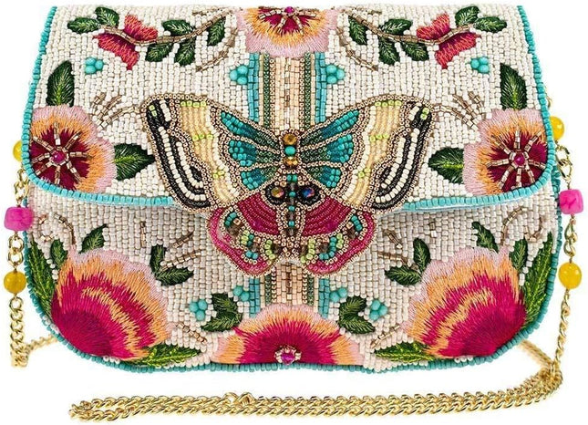 Dream Chaser Beaded Butterfly Crossbody Phone Bag