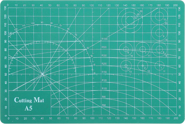 Self Healing Cutting Mat, A5 Rotary Cutting Sewing Mat for Crafts, Double Sided 5-Ply Craft Cutting Board for DIY Art Work Cutting, Hobby, Stencil, Scrapbooking (6"X8")