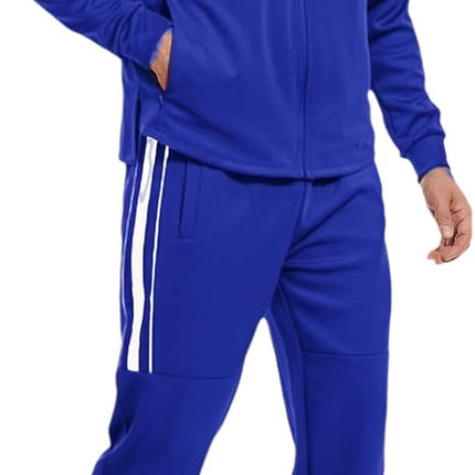 Men'S Tracksuits Sweatsuits for Men Athletic Track Sweat Suits 2 Piece Set Full Zip Sports Jogging Suits Outfits