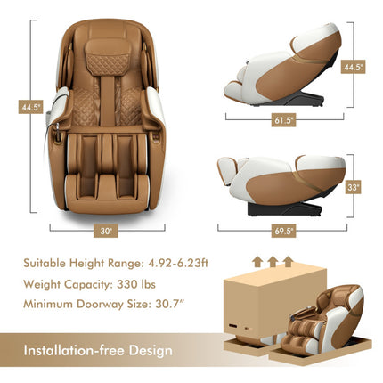 Zero Gravity Full Body Massage Chair with SL Track and Yoga Stretching