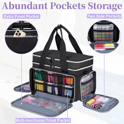 Sewing Supplies Organizer, Double Layer Sewing Storage Organizer