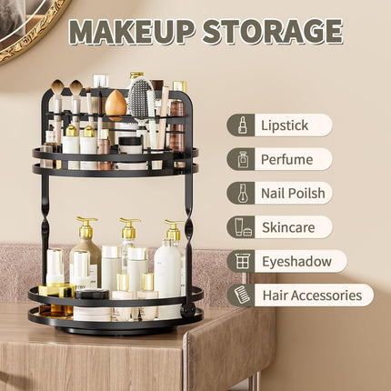 360 Rotating Makeup Organizer,Perfume Organizer, Bathroom Counter Organizer