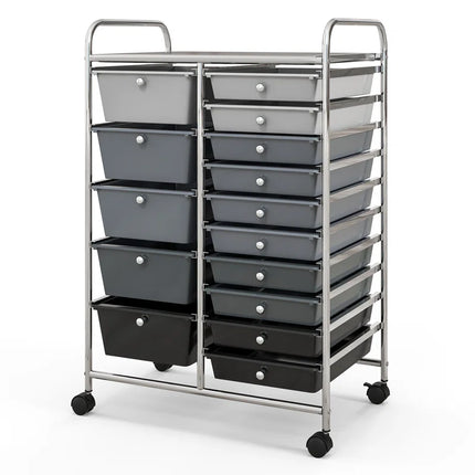 Hoffman 15 Drawer Storage Drawer with Locking Wheels
