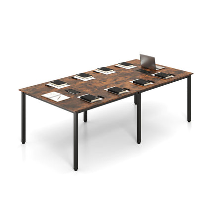 8 Feet Conference Room Table Large Meeting Table Seats up to 10 People