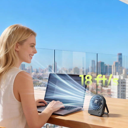 Mini Portable USB Desk Fan, Small Enough to Hold Mighty Desktop Fan