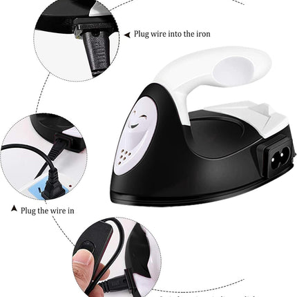 Mini Craft Iron Mini Iron Press,Mini Heat Press Machine for T Shirts Shoes and Hats Small Heat Transfer Vinyl Projects,Portable Travel Irons Mini Heat Press Crafting Craft Clothes