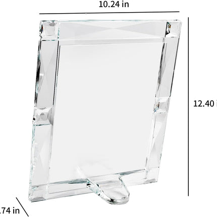 Crystal 8X10 Inch Picture Frame Sparkling for Home Decor, Wedding Frame Tabletop Display, Display Photo 8''X 10'', Comes with Gift Box