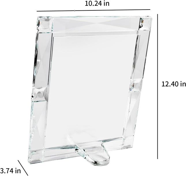 Crystal 8X10 Inch Picture Frame Sparkling for Home Decor, Wedding Frame Tabletop Display, Display Photo 8''X 10'', Comes with Gift Box