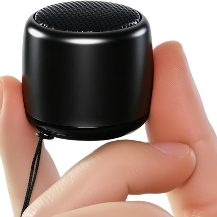 Best Mini Portable Bluetooth Speaker with HD Sound & Bass I Smallest Wireless Bluetooth Speakers for Phone/Pc/Tablet I Photo Selfie Button Answer Phone Calls I Cute Tiny Speaker