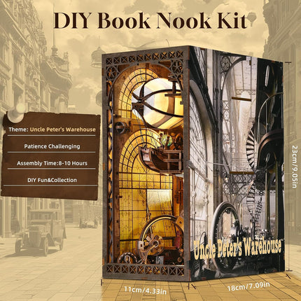 Book Nook Kit for Adult, DIY Miniature Dollhouse Kit, Airship Model