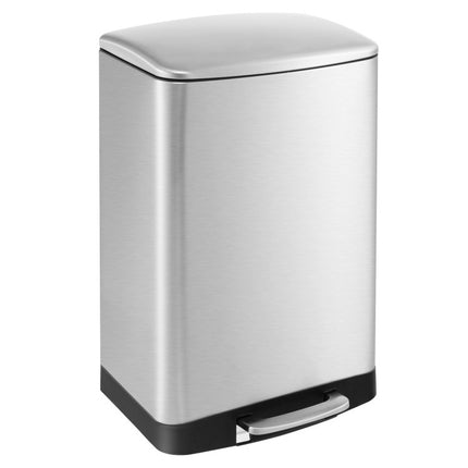 13.2 Gal Stainless Steel Trash Can with Lock Device