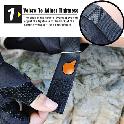 LED Flashlight Gloves, Half Finger Lighted Gloves Gifts for Men Women, Flashlight Gloves with 8 Leds Stocking Stuffers Cool Gadgets Christmas Birthday Gifts for Men and Women