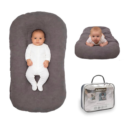 Baby Lounger Newborn 0-24 Months, Home and Travel Infant Cushion-Grey