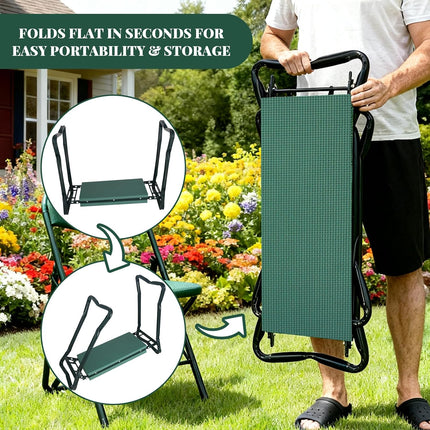 Garden Kneeler and Seat Gifts Foldable Gardening Stool