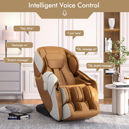 Zero Gravity Full Body Massage Chair with SL Track and Yoga Stretching