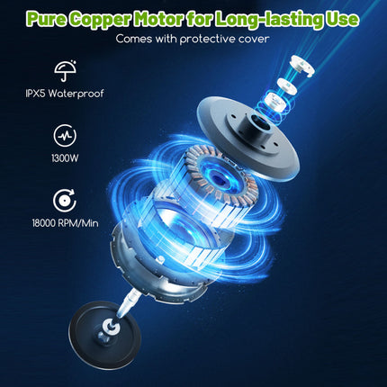 2400 PSI Electric Pressure Washer with 4 Universal Wheels